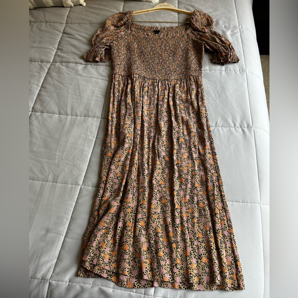 Ann Taylor Puff Sleeve Dress Sz M NWNT